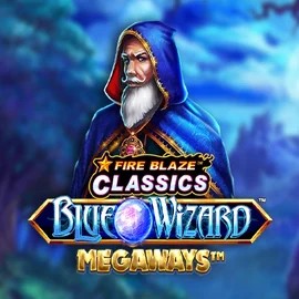 Fire Blaze Blue Wizard Megaways slot visual from Rarestone Gaming available on starcasino.com.de